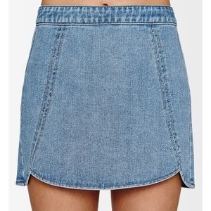 jean skirt from pacsun